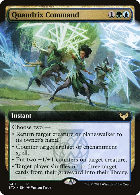 Quandrix Command (349) [Strixhaven: School of Mages] [Extended Art]