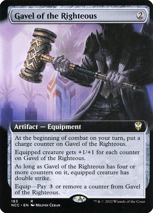 Gavel of the Righteous (183) [New Capenna Commander] [Extended Art]