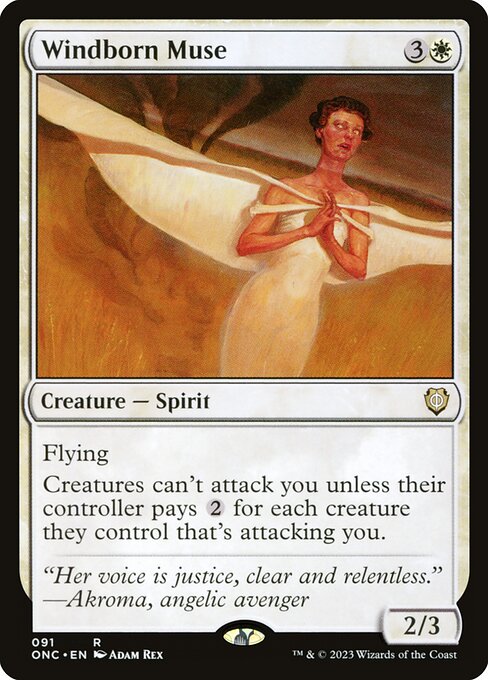Windborn Muse (91) [Phyrexia: All Will Be One Commander]