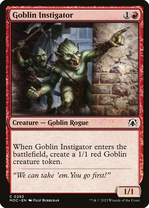 Goblin Instigator (282) [March of the Machine Commander]