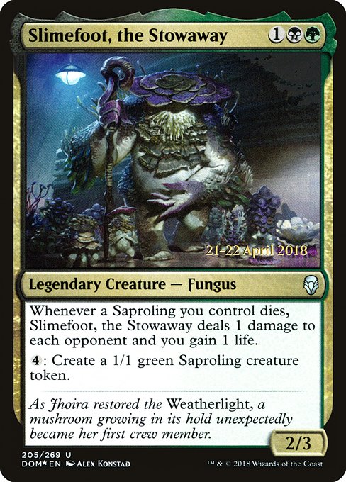 Slimefoot, the Stowaway (205s) [Dominaria Promos]
