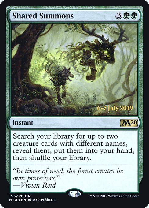 Shared Summons (193s) [Core Set 2020 Promos]