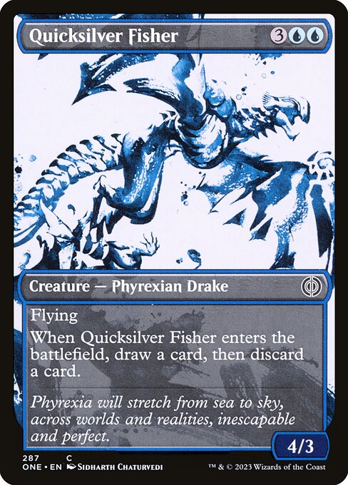 Quicksilver Fisher (287) [Phyrexia: All Will Be One] [Showcase]