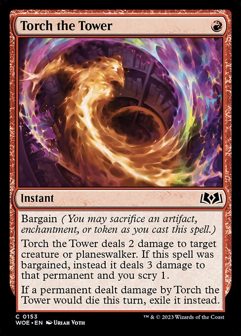 Torch the Tower (153) [Wilds of Eldraine]