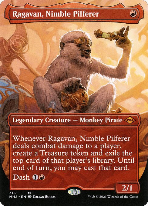 Ragavan, Nimble Pilferer (315) [Modern Horizons 2] [Borderless]