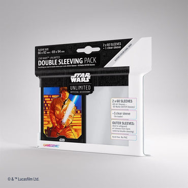 Gamegenic Luke Skywalker Star Wars Unlimited Double Sleeving Kit 60 CT image 0