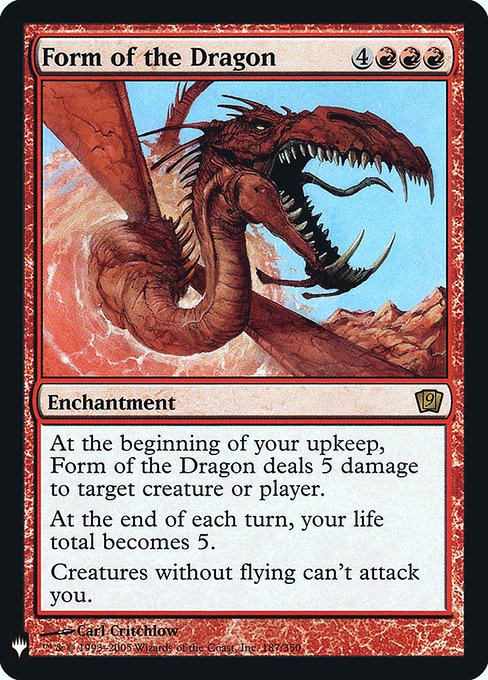 Form of the Dragon (9ED-187) [The List]
