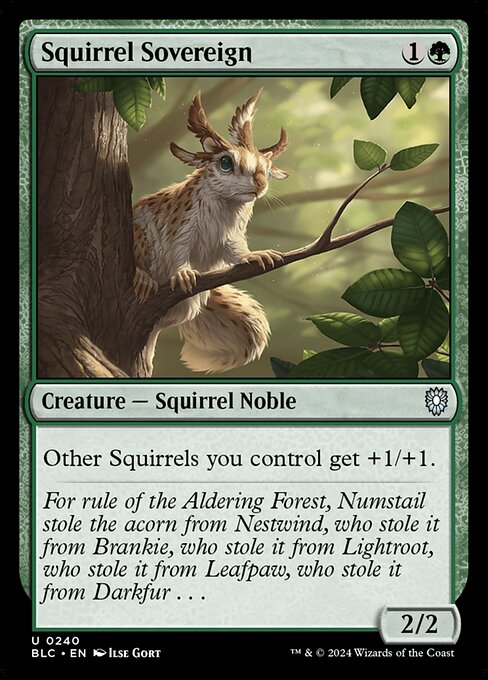 Squirrel Sovereign (240) [Bloomburrow Commander]
