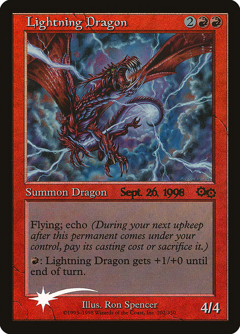 Lightning Dragon (202) [Urza's Saga Promos]