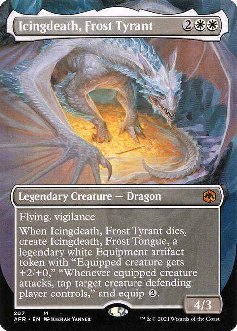 Icingdeath, Frost Tyrant (287) [Adventures in the Forgotten Realms] [Borderless]