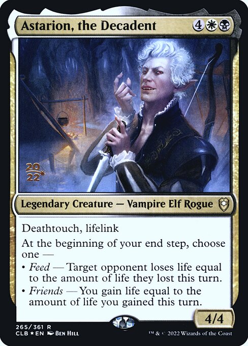 Astarion, the Decadent (265s) [Battle for Baldur's Gate Promos]