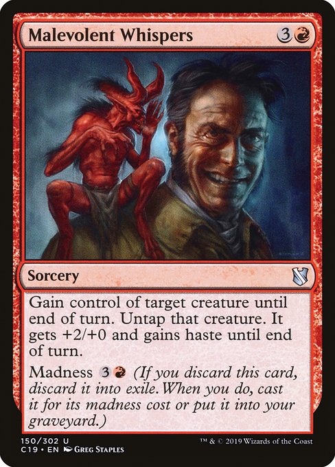 Malevolent Whispers (150) [Commander 2019]