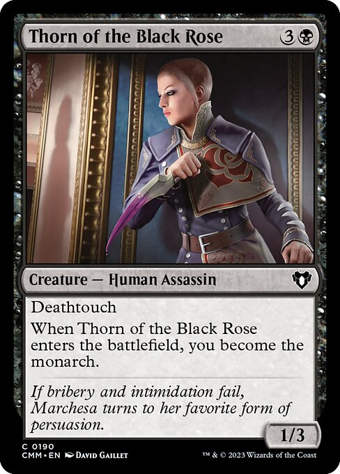 Thorn of the Black Rose (190) [Commander Masters]