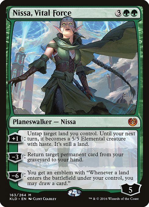 Nissa, Vital Force (163p) [Kaladesh Promos]