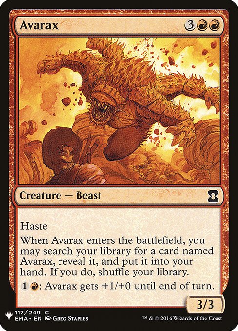 Avarax (EMA-117) [The List]