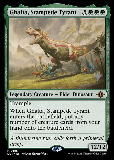 Ghalta, Stampede Tyrant (185p) [The Lost Caverns of Ixalan Promos]