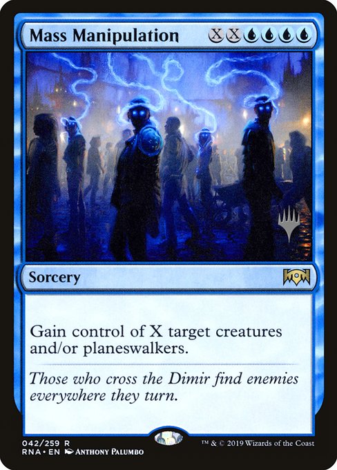 Mass Manipulation (42p) [Ravnica Allegiance Promos]