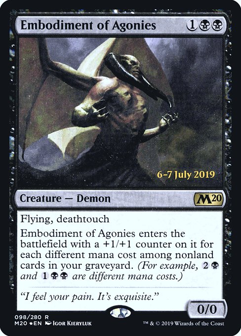 Embodiment of Agonies (98s) [Core Set 2020 Promos]