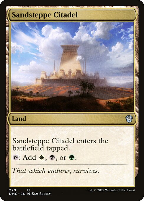 Sandsteppe Citadel (229) [Dominaria United Commander]