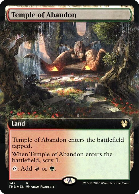 Temple of Abandon (347★) [Theros Beyond Death] [Extended Art]