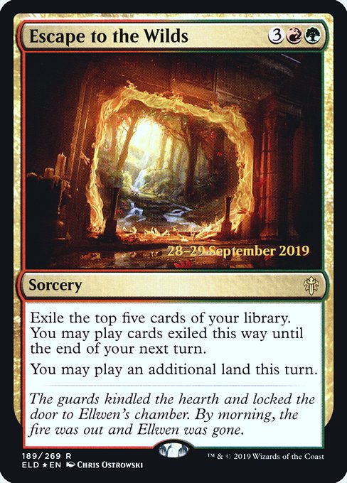 Escape to the Wilds (189s) [Throne of Eldraine Promos]