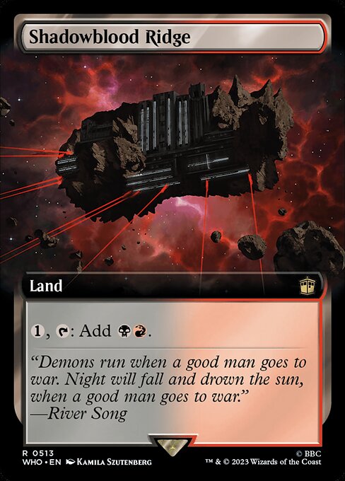 Shadowblood Ridge (513) [Doctor Who] [Extended Art]