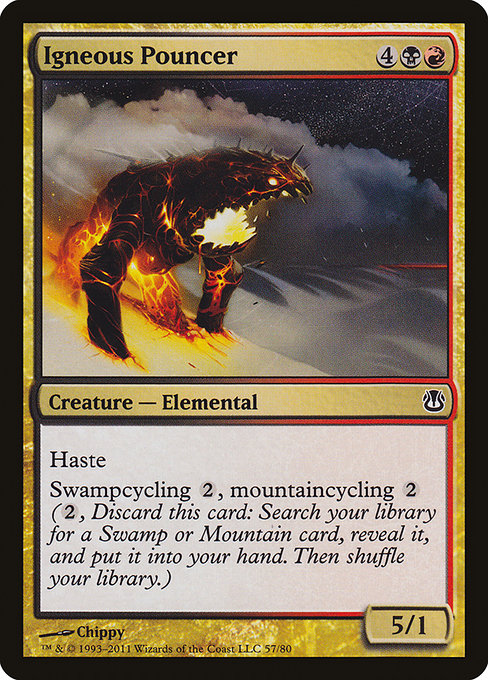 Igneous Pouncer (57) [Duel Decks: Ajani vs. Nicol Bolas]