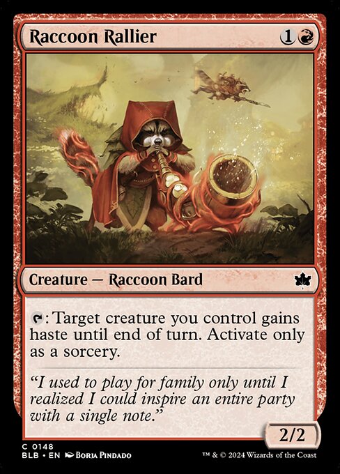 Raccoon Rallier (148) [Bloomburrow]