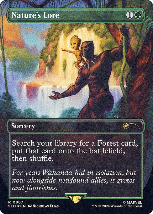 Nature's Lore (867) (Rainbow Foil) (867) [Secret Lair Drop]