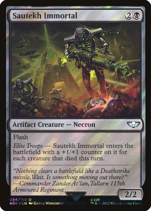 Sautekh Immortal (54★) [Warhammer 40,000 Commander]