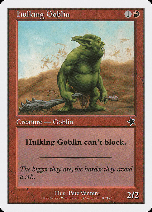 Hulking Goblin (107) [Starter 1999]