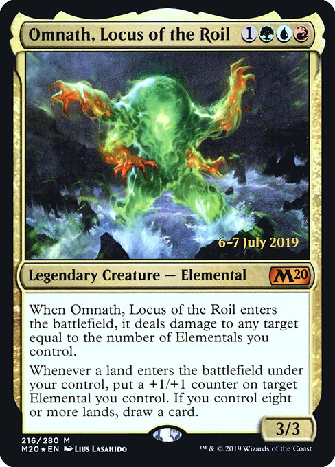 Omnath, Locus of the Roil (216s) [Core Set 2020 Promos]
