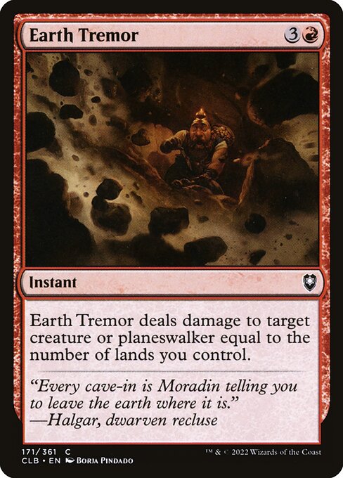 Earth Tremor (171) [Commander Legends: Battle for Baldur's Gate]