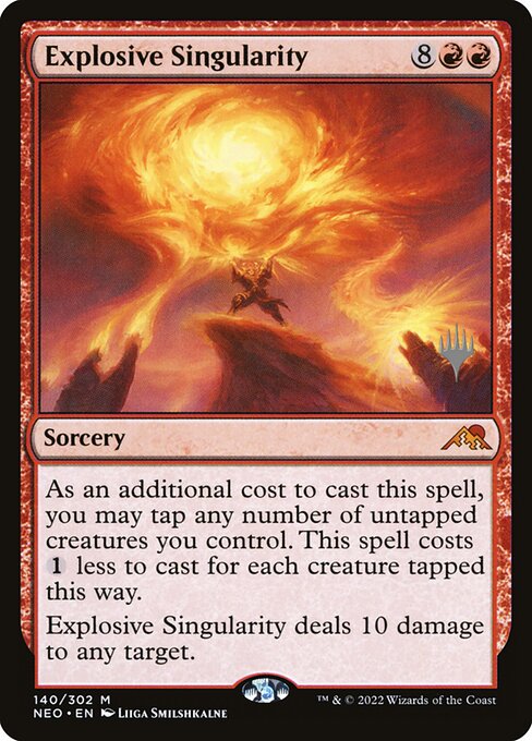 Explosive Singularity (140p) [Kamigawa: Neon Dynasty Promos]