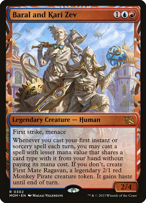 Baral and Kari Zev (302) [March of the Machine] [Showcase]