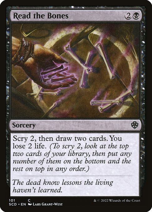 Read the Bones (101) [Starter Commander Decks]