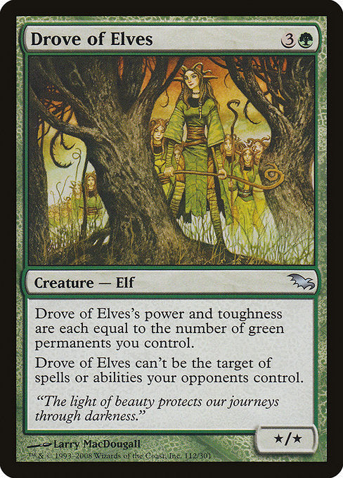 Drove of Elves (112) [Shadowmoor]