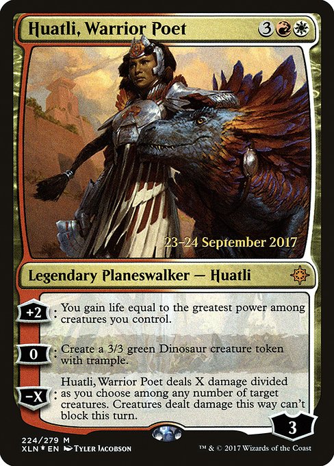 Huatli, Warrior Poet (224s) [Ixalan Promos]