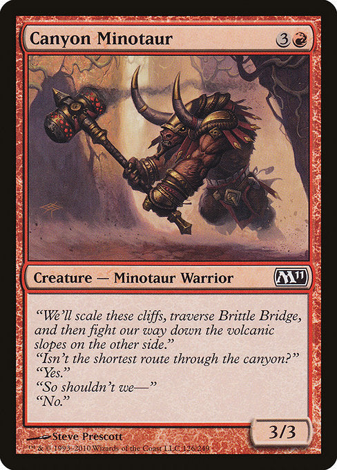 Canyon Minotaur (126) [Magic 2011]