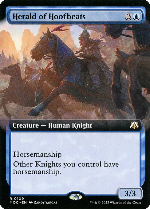 Herald of Hoofbeats (109) [March of the Machine Commander] [Extended Art]