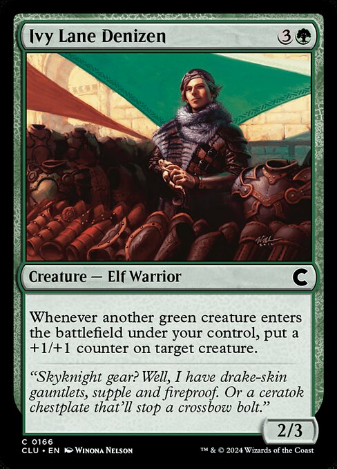 Ivy Lane Denizen (166) [Ravnica: Clue Edition]