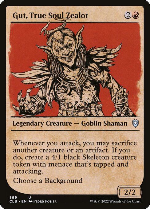 Gut, True Soul Zealot (399) [Commander Legends: Battle for Baldur's Gate] [Showcase]