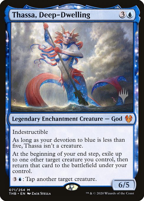 Thassa, Deep-Dwelling (71p) [Theros Beyond Death Promos]
