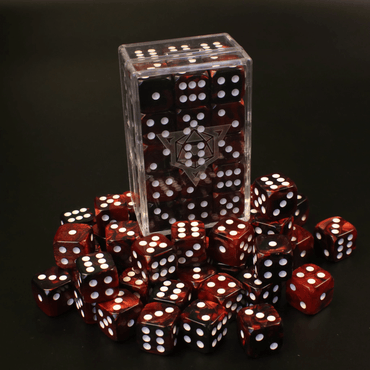 Die Hard Vanguard Nocturne &amp; Crimson 30D6 14mm Dice Pack image 0