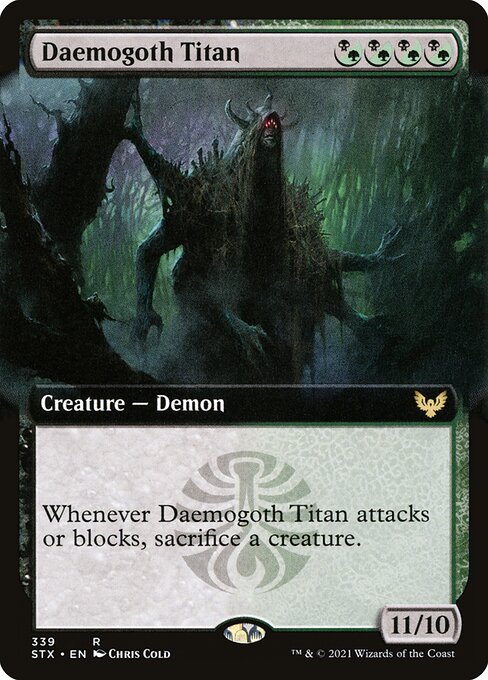 Daemogoth Titan (339) [Strixhaven: School of Mages] [Extended Art]