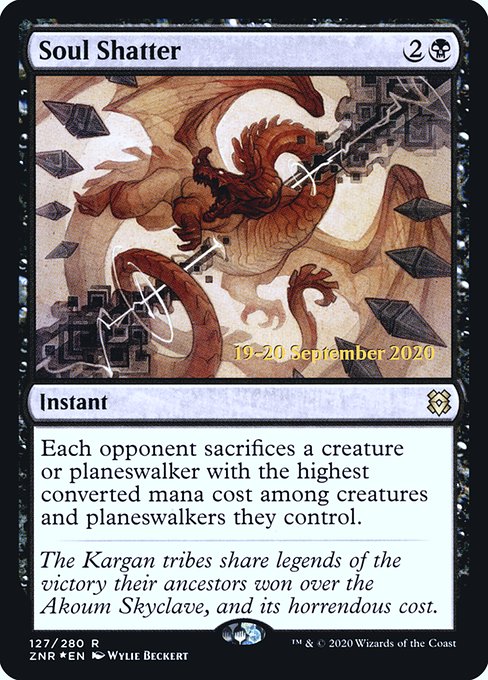 Soul Shatter (127s) [Zendikar Rising Promos]