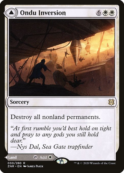 Ondu Inversion // Ondu Skyruins (30) [Zendikar Rising]
