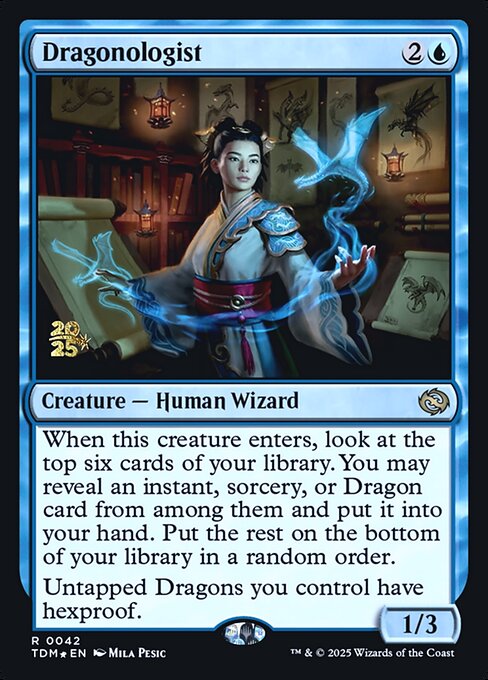 Dragonologist (42s) [Tarkir: Dragonstorm Promos]