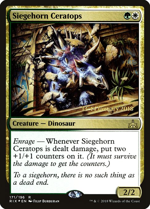 Siegehorn Ceratops (171s) [Rivals of Ixalan Promos]