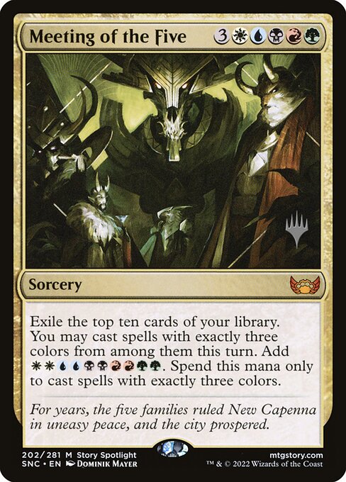 Meeting of the Five (202p) [Streets of New Capenna Promos]